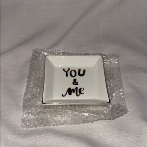You & Me Ceramic Trinket Dish